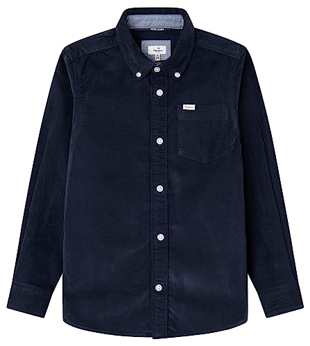 Pepe Jeans Jungen Dysart Shirt, Blue (Dulwich), 14 Years von Pepe Jeans