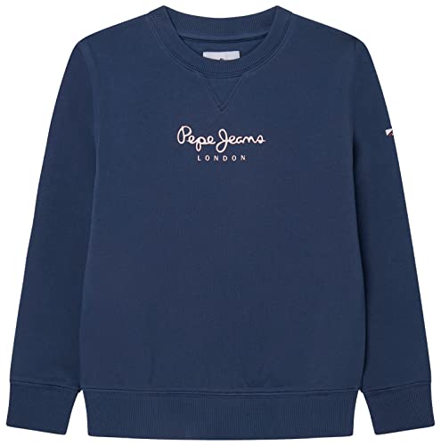 Pepe Jeans Jungen Eddie Crew Sweatshirt, Blue (Jarman), 12 Years von Pepe Jeans