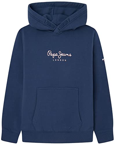 Pepe Jeans Jungen Eddie Hoodie Sweatshirt, Blue (Jarman), 4 Years von Pepe Jeans