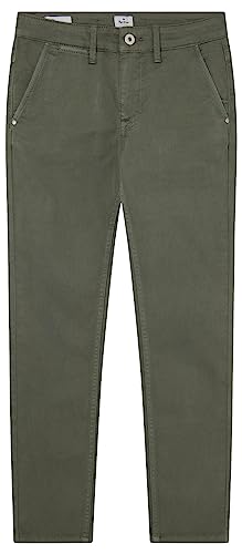 Pepe Jeans Jungen Greenwich Pants, Green (Olive), 14 Years von Pepe Jeans