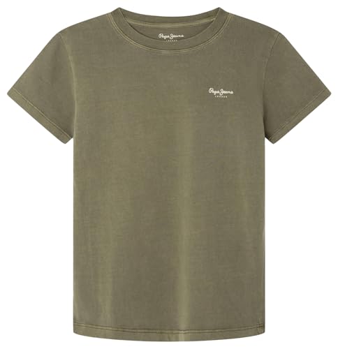 Pepe Jeans Jungen Jacco T-Shirt, Grün (Militärgrün), 10 Jahre von Pepe Jeans