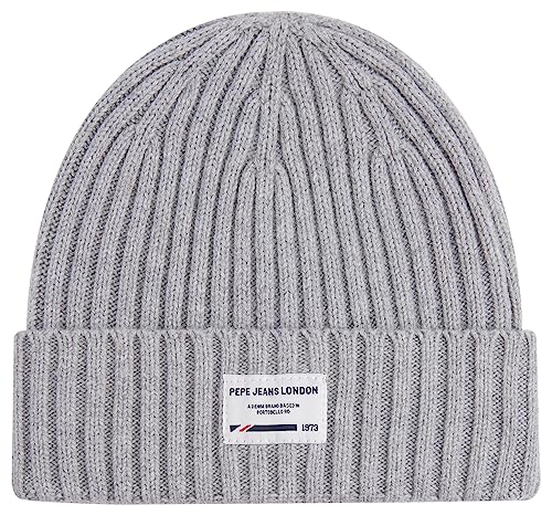 Pepe Jeans Jungen Johnny Beanie Cap, Grey (Grey Marl), L von Pepe Jeans