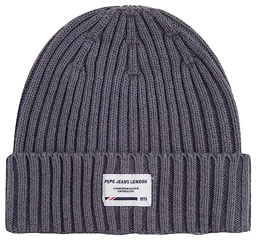 Pepe Jeans Jungen Johnny Beanie Cap, Grey (Thunder), S von Pepe Jeans