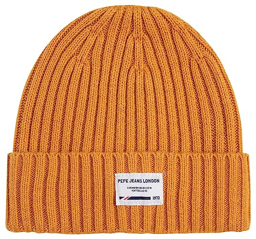 Pepe Jeans Jungen Johnny Beanie Cap, Yellow (Ochre Yellow), S von Pepe Jeans