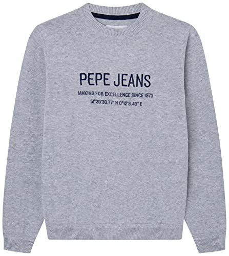 Pepe Jeans Jungen Keops Knitwear, Grey (Grey Marl), 10 Years von Pepe Jeans