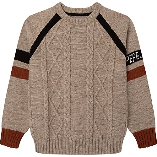 Pepe Jeans Jungen Lamar Knitwear, Brown (Stowe), 18 Years von Pepe Jeans