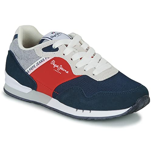 Pepe Jeans Jungen London B Brighton Sneaker, Navy, 39.5 EU von Pepe Jeans