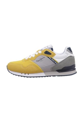 Pepe Jeans Jungen London Urban B Sneaker, Gelb (Rugby Yellow), 1,5 von Pepe Jeans