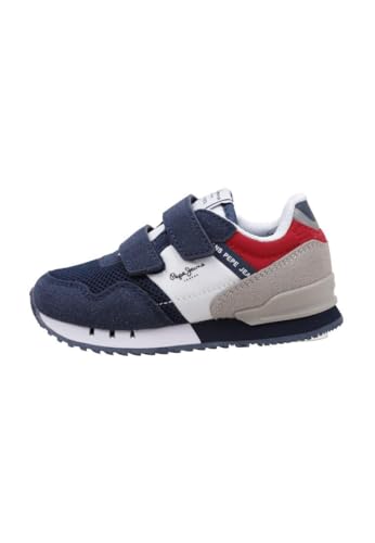 Pepe Jeans Jungen London Urban Bk Sneaker, Blau (Navy), 10,5 von Pepe Jeans