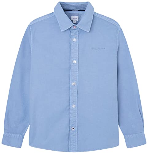 Pepe Jeans Jungen Marske Shirt, Blue (Bleach Blue), 12 Years von Pepe Jeans