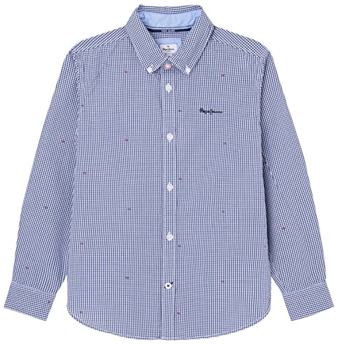 Pepe Jeans Jungen Milford Shirt, Blue (Jarman), 16 Years von Pepe Jeans