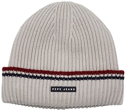 Pepe Jeans Jungen Millinery Hansel Beanie, Grau (Grey Marl), L von Pepe Jeans