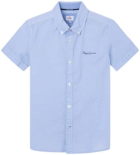 Pepe Jeans Jungen Misterton Shirt, Blue (Bleach Blue), 6 Years von Pepe Jeans