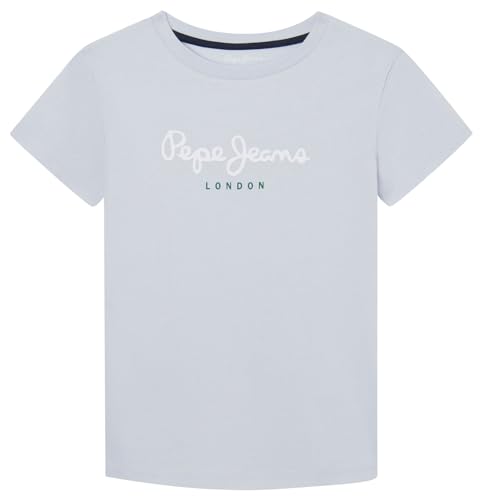 Pepe Jeans Jungen New Art N T-Shirt, Blue (Oxford Blue), 16 Years von Pepe Jeans
