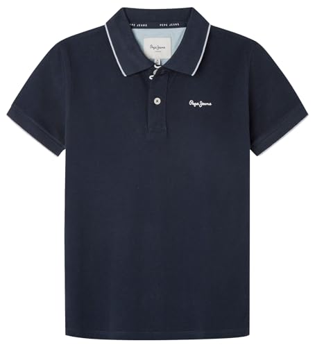 Pepe Jeans Jungen New Thor Polo, Blau (Dulwich Blue), 12 Jahre von Pepe Jeans