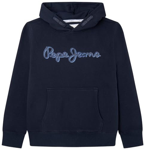 Pepe Jeans Jungen Nolan Hoodie, Blau (Dulwich), 12 Jahre von Pepe Jeans