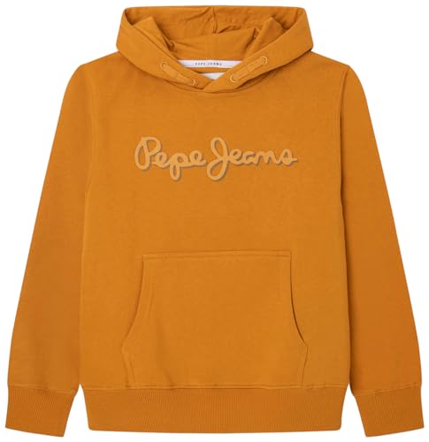 Pepe Jeans Jungen Nolan Hoodie, Gelb (Ochre Yellow), 10 Jahre von Pepe Jeans