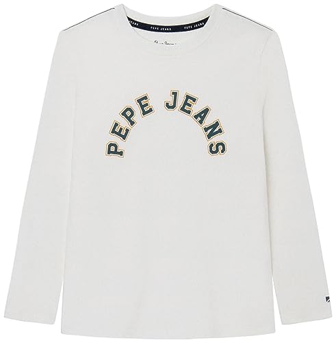 Pepe Jeans Jungen Pierce T-Shirt, White (Off White), 12 Years von Pepe Jeans