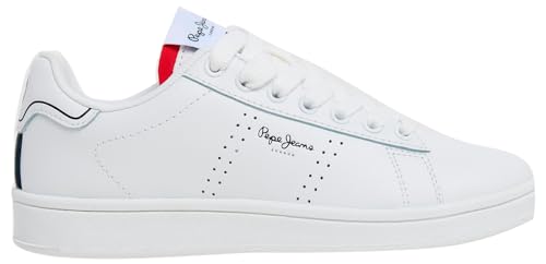 Pepe Jeans Jungen Player Basic B Sneaker, Weiß (Weiß), 1,5 von Pepe Jeans