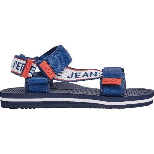 Pepe Jeans Jungen Pool One B Flip-Flop, Blau (Ocean Blue), 4,5 von Pepe Jeans