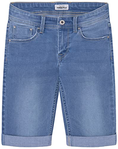 Pepe Jeans Jungen Shorts Becket Short, Blau (Denim-js2), 8 Jahre von Pepe Jeans