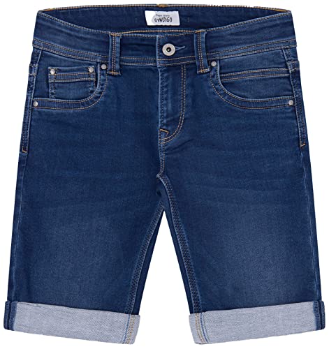 Pepe Jeans Jungen Shorts Tracker Short, Blau (Denim-js0), 8 Jahre von Pepe Jeans