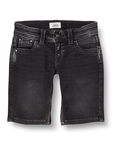 Pepe Jeans Jungen Shorts Tracker Short, Schwarz (Denim-xi0), 10 Jahre von Pepe Jeans