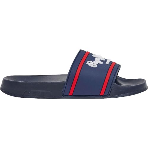 Pepe Jeans Jungen Slider Logo B Flip-Flop, Blau (Ocean Blue), 4,5 von Pepe Jeans