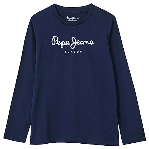 Pepe Jeans Jungen T-Shirt New Herman N,Blau (Navy),12 Jahre von Pepe Jeans