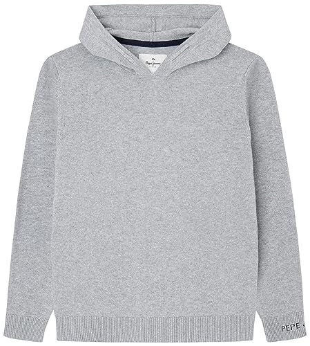 Pepe Jeans Jungen Tottenham Hoodie, Grau (Grey Marl), 12 Jahre von Pepe Jeans