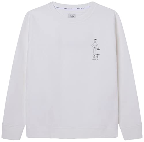 Pepe Jeans Jungen Twain Sweatshirt, White (Off White), 10 Years von Pepe Jeans