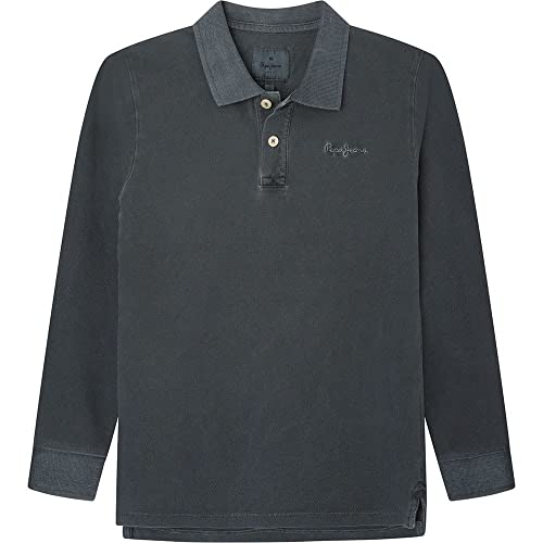 Pepe Jeans Jungen Vincent Gd N L/S Polo, Black (Black), 4 Years von Pepe Jeans