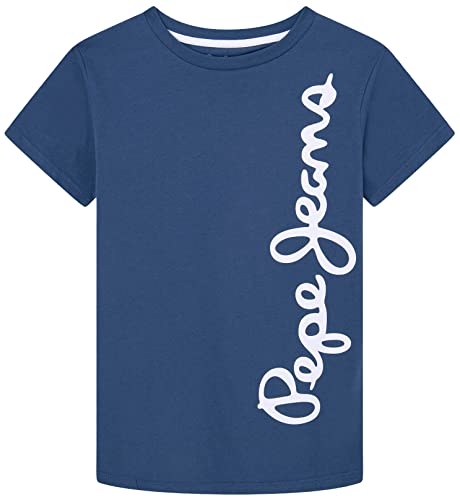 Pepe Jeans Jungen Waldo S/S T-Shirt, Blue (Jarman), 16 Years von Pepe Jeans