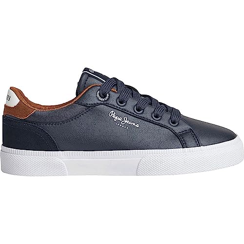 Pepe Jeans Kenton Court B Sneaker, Blue (Navy), 34 EU von Pepe Jeans