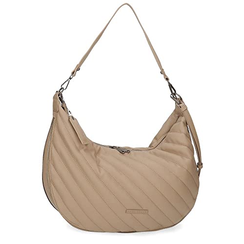 Pepe Jeans Kylie Schultertasche Beige 42 x 27 x 7 cm Kunstleder, Beige, Schultertasche von Pepe Jeans