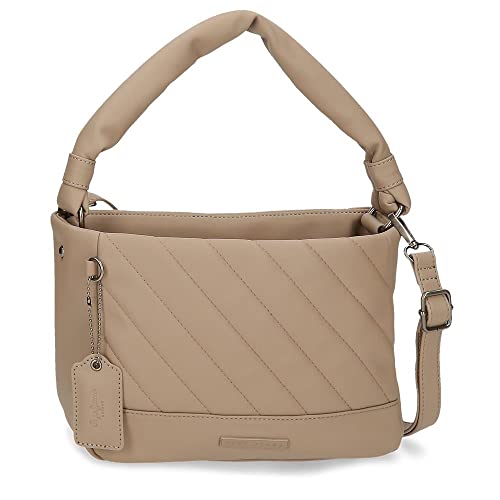 Pepe Jeans Kylie Umhängetasche Beige 26 x 19 x 11 cm Kunstleder, Beige, Umhängetasche von Pepe Jeans