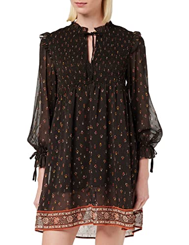 Pepe Jeans Damen Lele Dress, Brown (Bitter), S von Pepe Jeans