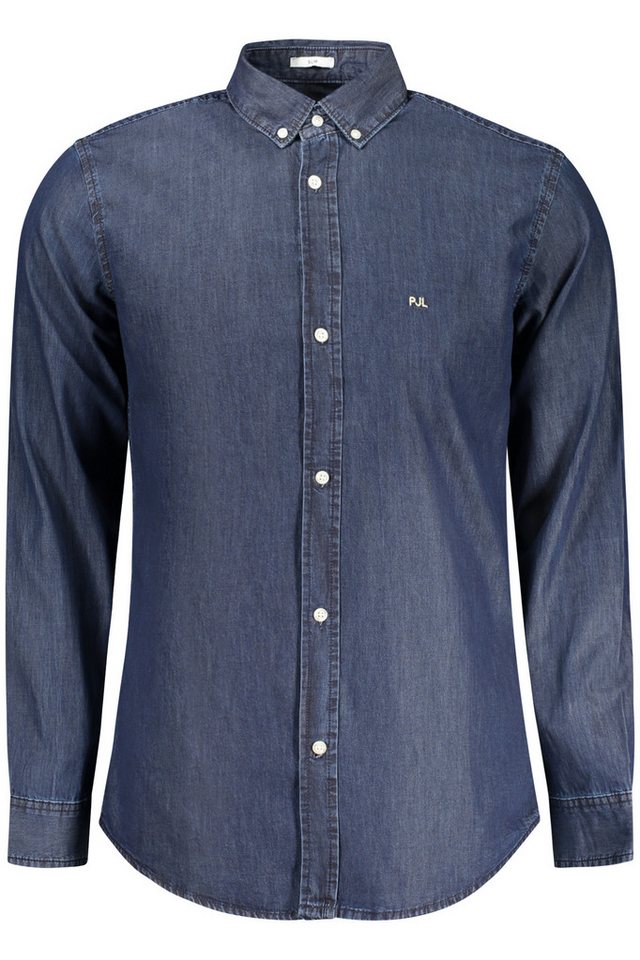 Pepe Jeans Langarmhemd Herren Langarmshirt Blau: Slim Fit, Button-Down, Nachhaltige Baumwolle von Pepe Jeans