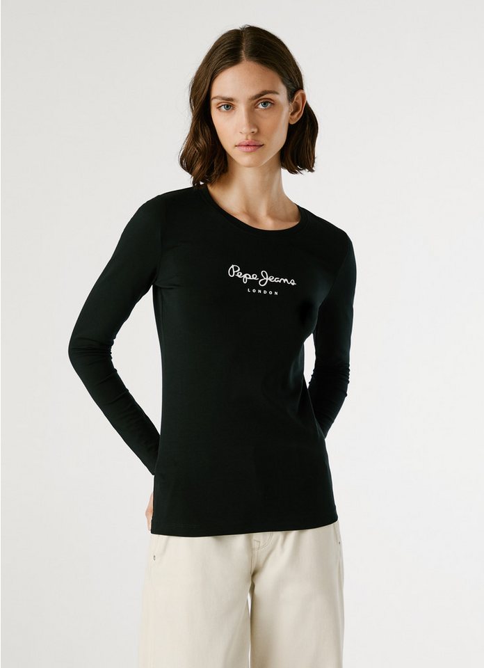 Pepe Jeans Langarmshirt NEW VIRGINA L/S mit Logo-Print von Pepe Jeans