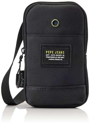 Pepe Jeans Leighton Gepäcktasche für Herren, Schwarz, Talla única, Umhängetasche von Pepe Jeans