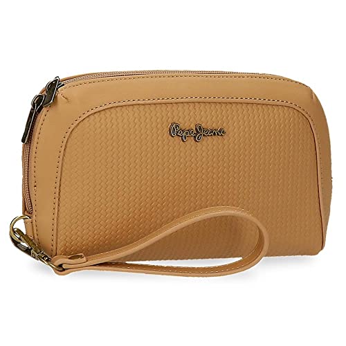 Pepe Jeans Lena Braune Handtasche 20x11x4 cm Kunstleder von Pepe Jeans