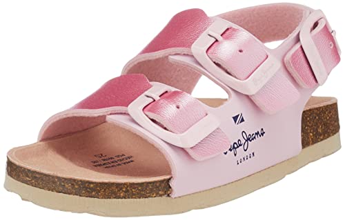 Pepe Jeans London Bio Corp Girl K Flache Sandale, 325PINK, 30 EU von Pepe Jeans