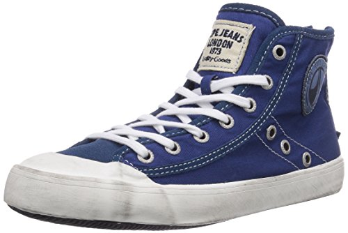 Pepe Jeans London CLINTON ANKLE BOOT, Damen Hohe Sneakers, Blau (561INDIGO), 36 EU von Pepe Jeans