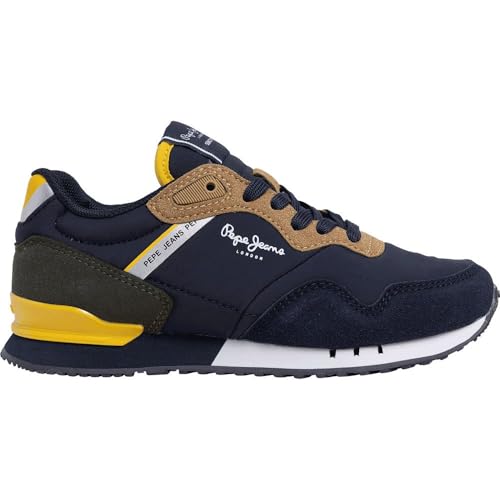 Pepe Jeans London Class B Sneaker, Blue Navy, 34.5 EU von Pepe Jeans