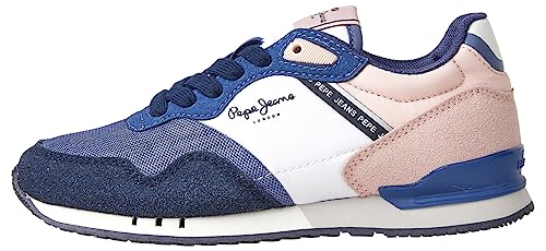 Pepe Jeans London Classic G Sneaker, Blue (Marine), 34 EU von Pepe Jeans