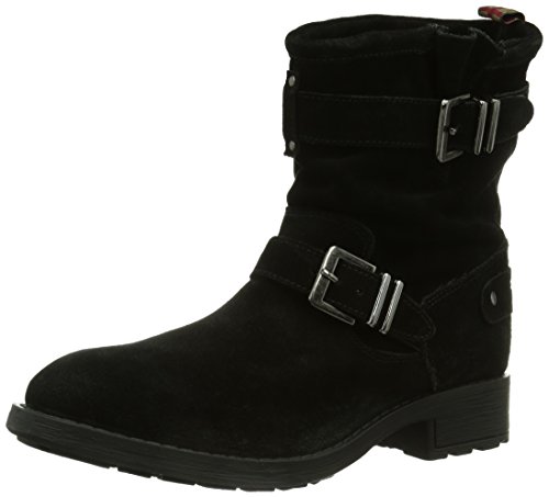 Pepe Jeans London Damen Pimlico Suede Schlupfstiefel, Schwarz (999BLACK) von Pepe Jeans