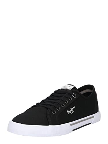 Pepe Jeans London Herren Brady Men Basic Sneaker, 999BLACK, 44 EU von Pepe Jeans