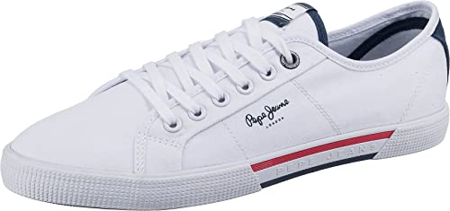 Pepe Jeans London Herren Brady Men Basic Sneaker, White (White), 41 EU von Pepe Jeans