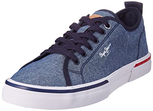 Pepe Jeans London Herren Kenton SMART 22 Chambray Sneaker, 564CHAMBRAY, 41 EU von Pepe Jeans