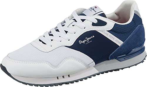 Pepe Jeans London Herren London ONE Road M Sneaker, 800WHITE, 44 EU von Pepe Jeans